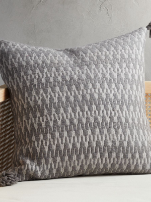 23" Sven Grey Tassel Pillow