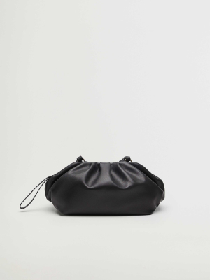 Pleated Leather Bag