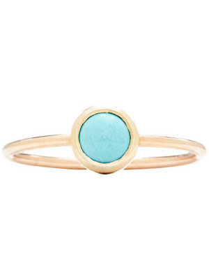 Gemstone Stacking Ring With Turquoise