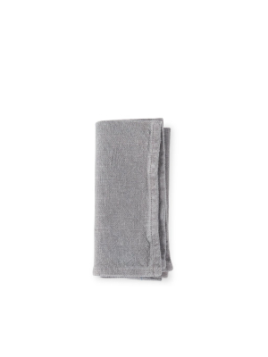 Wilde Linen Napkin In Stinson Grey