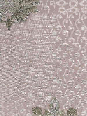 Lani Textured Floral Geometric Wallpaper In Taupe And Pearl By Bd Wall