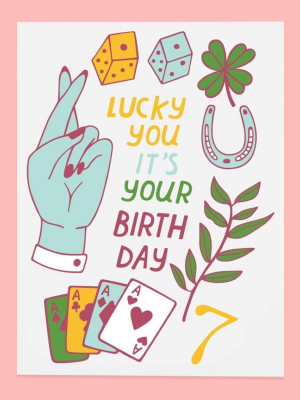 Lucky Birthday Card