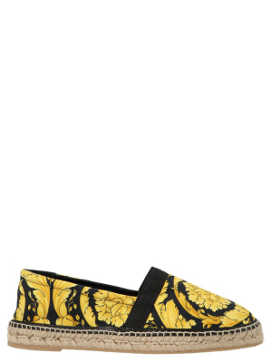 Versace Barocco Print Espadrilles