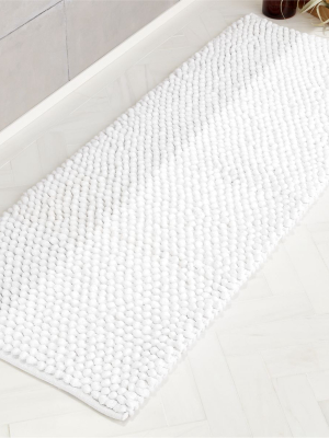 Cirrus White Bath Runner