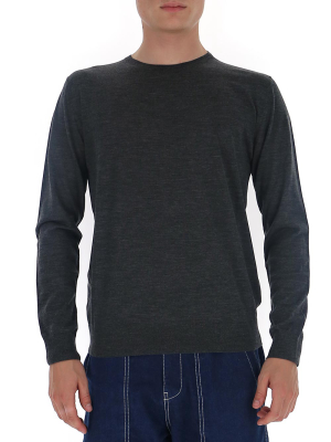 Prada Knitted Crew Neck Sweater