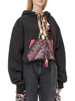 Alanui Scarf Tied Hoodie