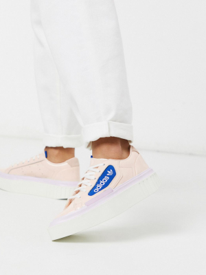 Adidas Originals Hyper Sleek Platform Sneakers In Pink