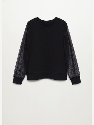 Swiss Tulle Sweatshirt