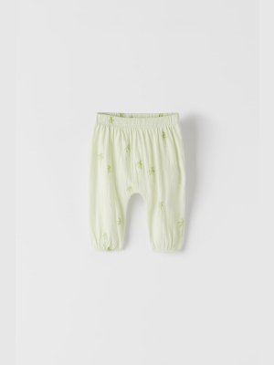 Palm Tree Harem Pants