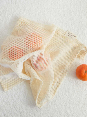 Organic Mesh Produce Bags (set Of 3)