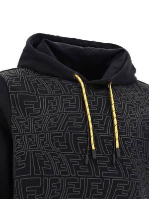 Fendi Ff Fish-eye Motif Hoodie