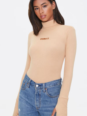 Humble Embroidered Graphic Bodysuit