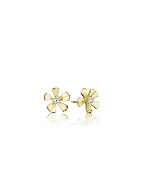 Wonderland Orchid Stud Earrings - Medium