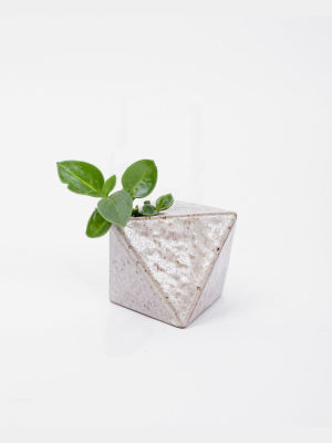 Mini Angle Vase - White