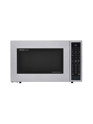 Sharp Smc1585bs Carousel 1.5 Cubic Foot 900w Kitchen Countertop Convection Microwave Oven, Stainless Steel (certified Refurbished)