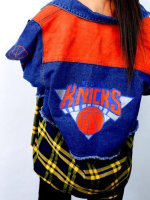 'go Knicks' Denim Jacket - Women