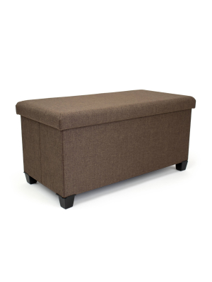 Sedona Storage Ottoman Taupe - Humble Crew