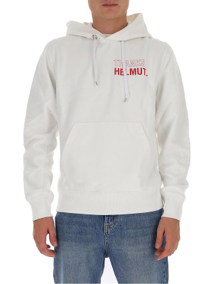 Helmut Lang Thanks Logo Hoodie