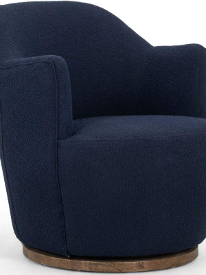 Aurora Swivel Chair, Copenhagen Indigo