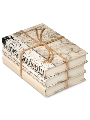 Ivory Mix Decorative Book Set Of 3