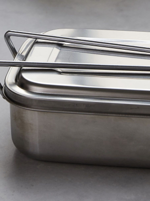 Boxit Lunch Box, Silver Finish