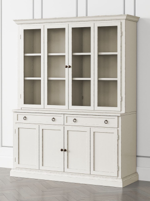 Cameo Dama 2-piece Entertainment Center With Wood And Glass Doors