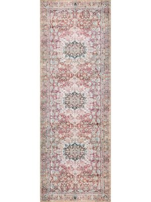 Loloi Wynter Rug - Tomato/teal