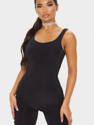 Aubrey Black Slinky Unitard