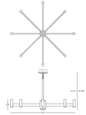 Delany Round Chandelier In Various Finishes