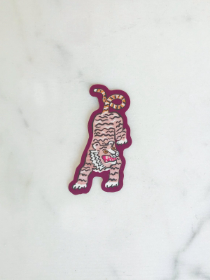 Idlewild Pink Tiger Die Cut Sticker