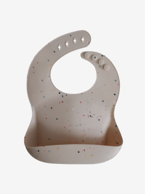 Silicone Bib Vanilla Confetti