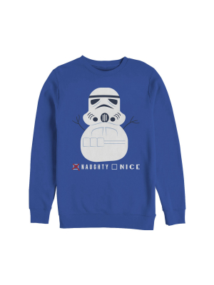 Men's Star Wars Christmas Naughty Stormtrooper Sweatshirt