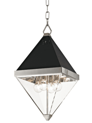 Coltrane 4 Light Pendant Polished Nickel