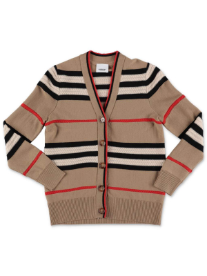 Burberry Kids Icon Striped Cardigan