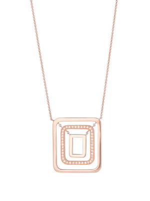 Piece Square Swing Necklace - Medium