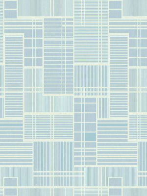 Remodel Wallpaper In Blue From The Geometric Resource Collection By York Wallcoverings