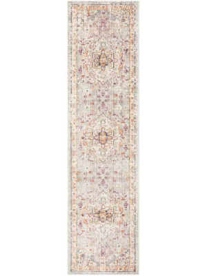 Illusion Lilac/light Gray Runner Rug