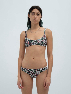 Leopard Print Bikini Bottoms Multi