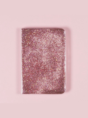 Journal - Pink Liquid Glitter