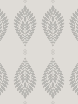 Mirasol Palm Frond Wallpaper In Cove Grey From The Luxe Retreat Collection By Seabrook Wallcoverings