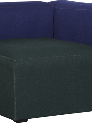 Hay Mags Soft Modular Sofa – Blue/dark Green – Right Corner