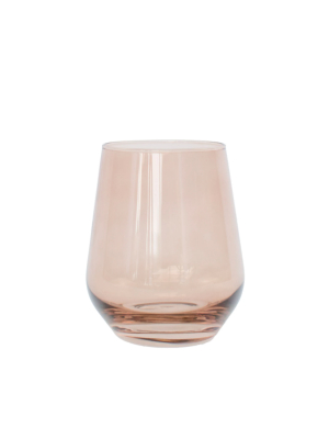 Estelle Colored Glass Wine Stemless