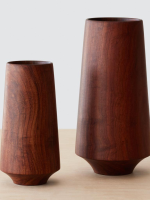 Tikal Wood Vase