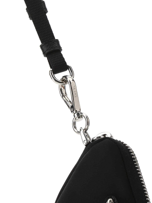 Prada Re-nylon Triangle Pouch Keyring