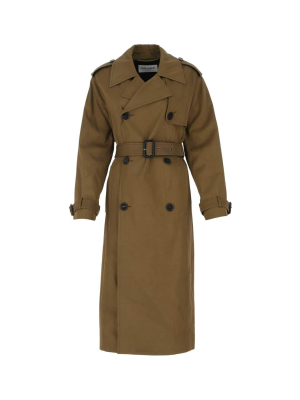 Saint Laurent Twill Trench Coat