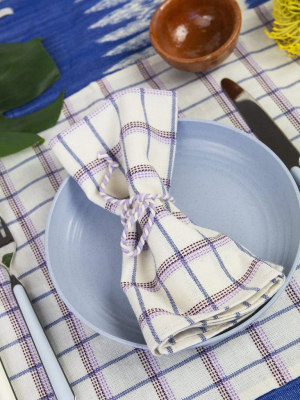 San Lucas Plaid Napkin Set