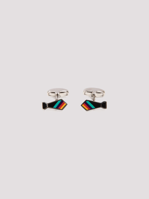 Paul Smith Stipe Tie Cufflinks