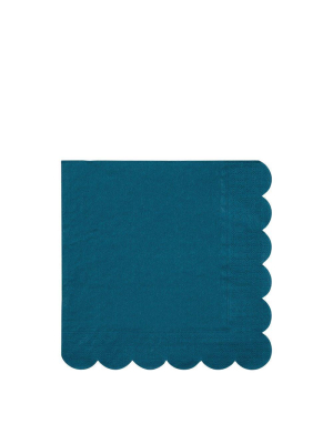 Meri Meri Dark Teal Large Napkins