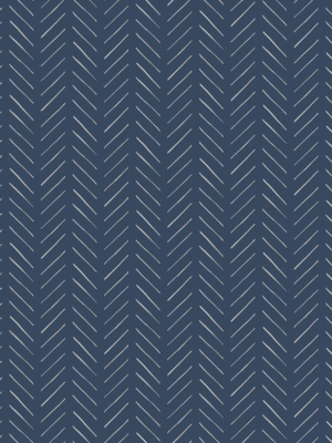 Pick-up Sticks Wallpaper In Blue From The Magnolia Home Vol. 3 Collection By Joanna Gaines