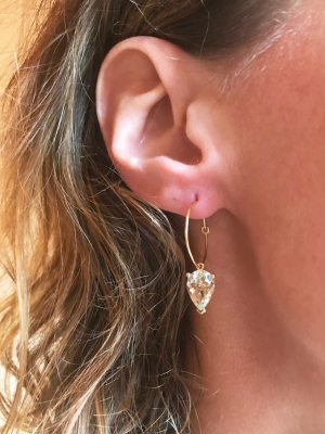 Singular Round Bloom Earring